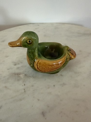 Vintage ceramic mallard duck - vintage,