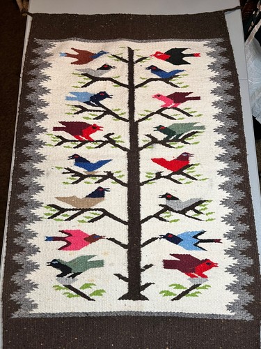 Handwoven wool tree life - handwoven,