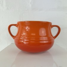 Le Creuset Small Volcanic Orange Stoneware Soup/Bean Bowl, 0.5L NO LID #232