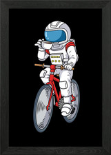Biking And Coffee Framed Wall