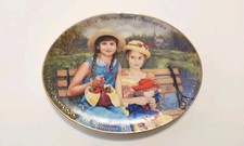Vintage Bradford Exchange Chantal Poulin,"Sisters Share Sweet Memories” Plate
