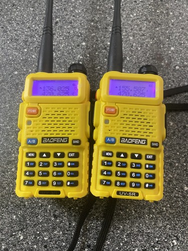 Two baofeng ham radios - x,