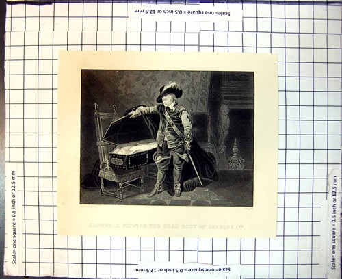 Old cromwell viewing dead body - old,