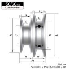 Aluminum V-Belt Pulley O/Z