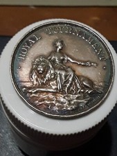 ROYAL TOURNAMENT FIRST PRIZE .925 SILVER MEDAL  1924 ROYAL NAVY  A.B.S. ST00DLEY