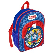 Thomas The Tank Engine Kids Childrens Premium Deluxe Twin Pocket School Bag 286N