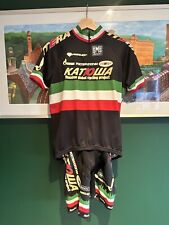 Pippo Pozzato Italian Champion Jersey Shorts Black Kit Katusha M / L