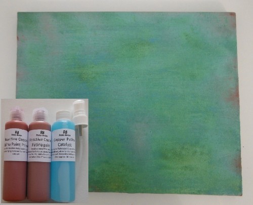Reactive copper paint patina - reactive, paint,