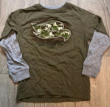 Tony Hawk skateboard green stunt bike dual layer sweatshirt top boys Age 5-6