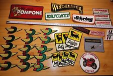 33X VINTAGE DUCATI Pompone PATCH EMBROIDERY COLLECTION JOBLOT Sebring Agip  LOT2