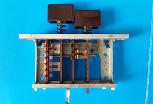 Double push button switch - button,