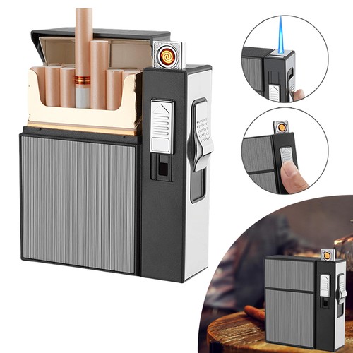 Cigarette case with lighter - with,