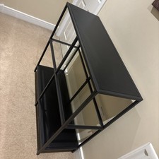 IKEA VITTSJÖ Shelves Unit | Black/Glass | 100x36x93cm | Used Excellent Condition