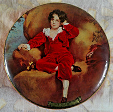 Vintage Wilkin's Red Boy Toffee Sweets Tin Master Lambton Rustic Old Sir Thomas