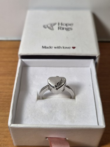Hope rings heart - urn, memorial