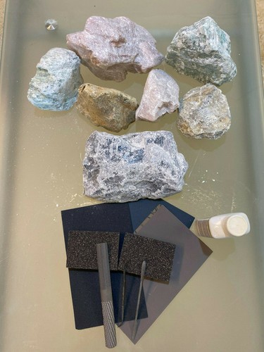 Soapstone kit with tools - soapstone,