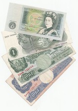 One pound note 1917 to - one,