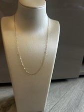 16inch Lightweight Gold necklace. Hallmarked 9ct.