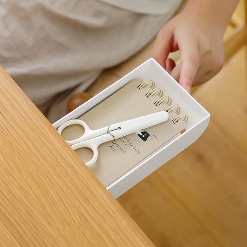Hidden under desk drawer - under,