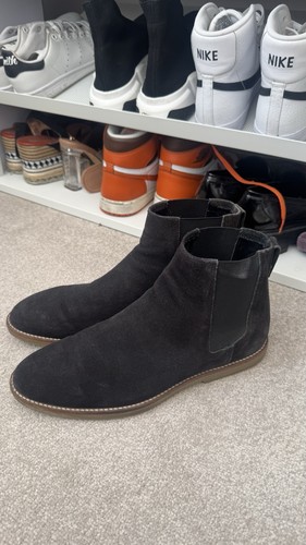 Zara men black - suede, elastic
