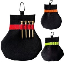 Golf Ball Pouch Golf Ball Tee Holder Durable Golf Stud Pocket Golf Tee Bag