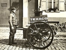TEXACO WOODEN WAGON WHEELS