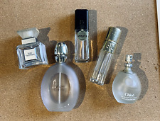 5 x Vintage perfume bottles empty including Loewe