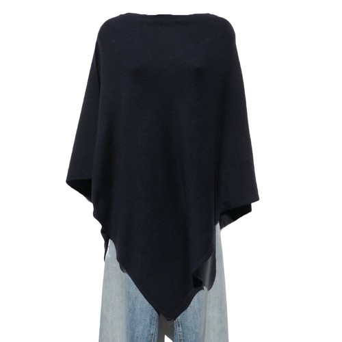 Cashmere blend knit poncho - blend,