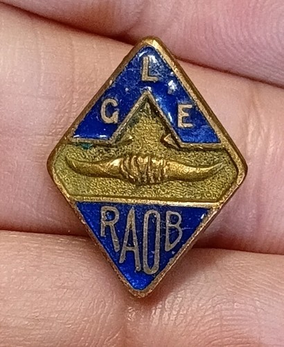 Raob gle enamel - raob, badge