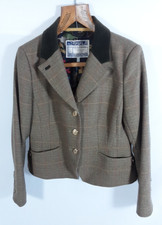 Joules Riding Country Style Tweed Wool Blend Hacking Jacket UK 14