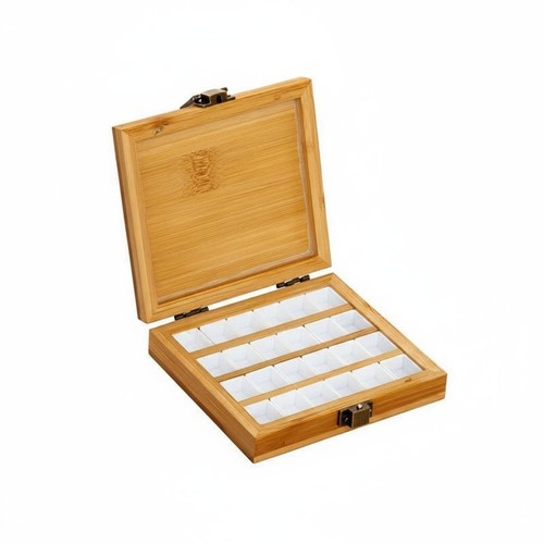 Compartmented watercolor box - compartmented,
