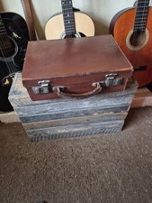 Vintage leather attache brief - attache,