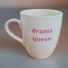 Big Tomato Company Mug, DRAMA QUEEN, Coffee Mug,  Creamware