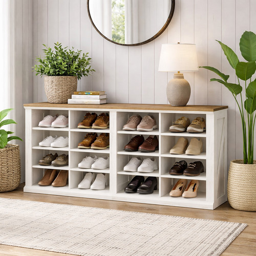 Shoe storage bench - storage, 16