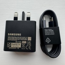 Original 25W Super Fast Charger Plug & USB-C Cable For Samsung S24 S24+Ultra 5G