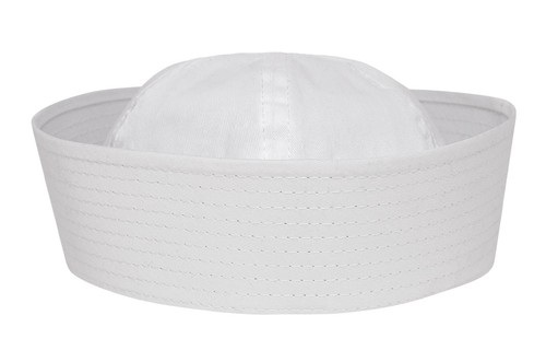 Sailor hat white military - white, us