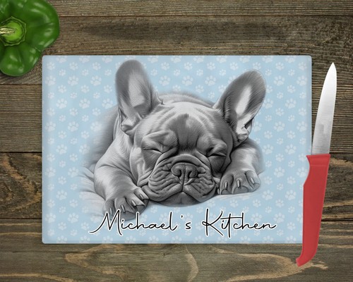 French bulldog chopping board - bulldog,