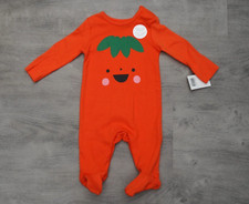 BABY BOYS OR GIRLS AGE 0-3 MONTHS PUMPKIN HALLOWEEN SLEEPSUIT BABYGROW