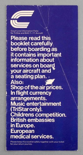 Court line airline information - court,