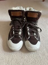 TRETORN GULLWING, WOMENS BROWN FAUX SUEDE ANKLE BOOTS. SIZE 3.