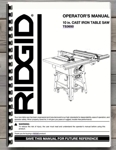 Ridgid ts3650 table - ridgid,