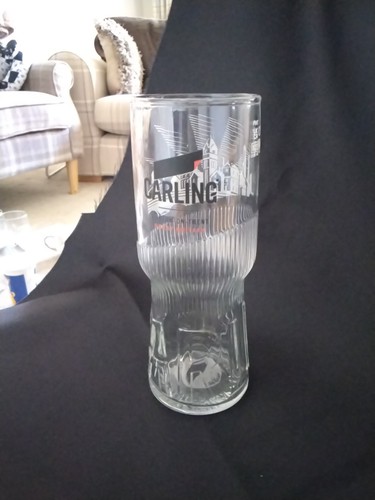Carling black label - label, glass