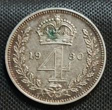 1930 GEORGE V MAUNDY FOURPENCE