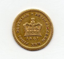 1801 Gold Third Guinea, George