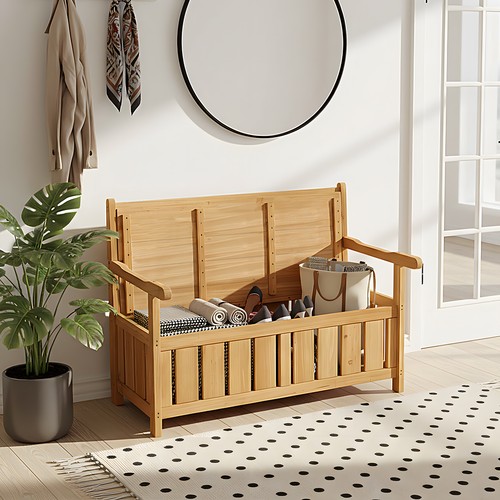Outdoor wooden bench - outdoor,