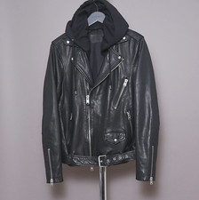 ALL SAINTS Leather Jacket Mens
