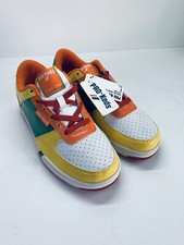 Vintage Pro-Keds Royal Court Jelly Bean Orange Rainbow  Shoes, Sz 7, New Rare