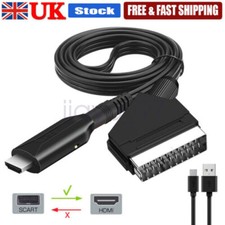 SCART To HDMI Converter Audio Video Adapter For HDTV Sky Box STB Plug HD tv DVD