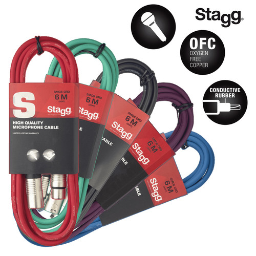 Stagg xlr cables male to - stagg, 6m