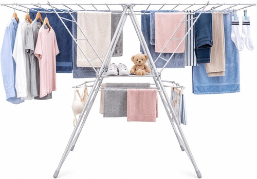 Winged clothes airer 19m - clothes,